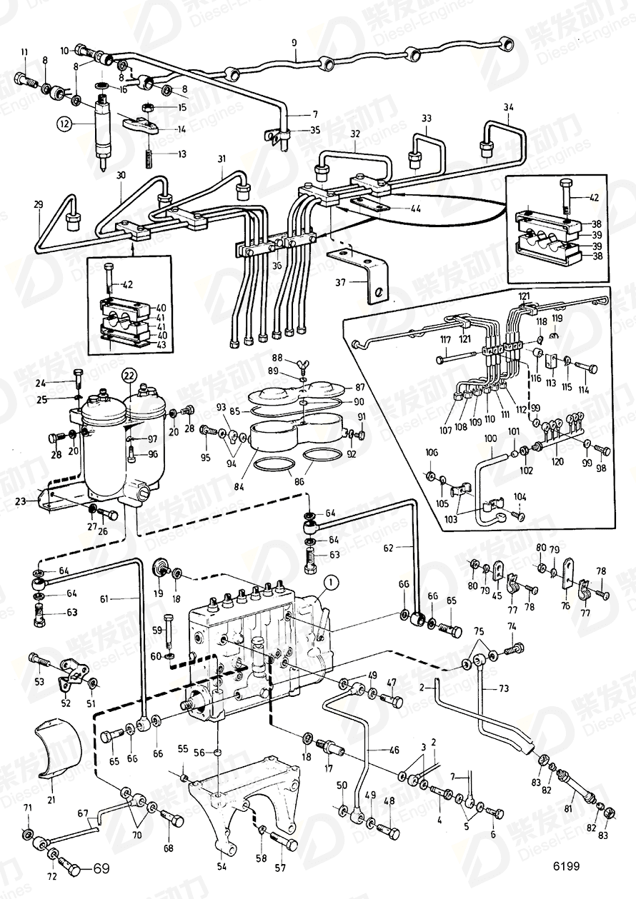 VOLVO Hexagon nut 961992 Drawing